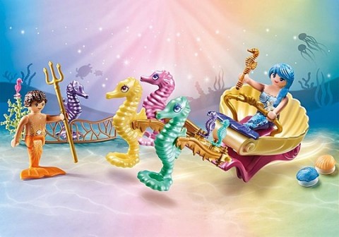Комплект фигурки Princess Magic 71500 Подводни обитатели с каляска от морски кончетаIVET.BG - Твоят онлайн бутик.