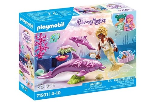 Комплект фигурки Princess Magic 71501 Русалка с делфиниIVET.BG - Твоят онлайн бутик.