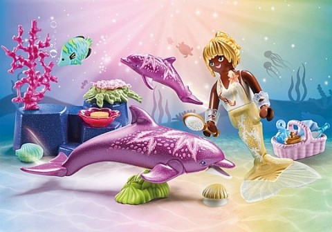 Комплект фигурки Princess Magic 71501 Русалка с делфиниIVET.BG - Твоят онлайн бутик.