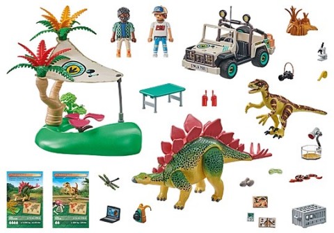 Комплект фигурки Dinos 71523 Изследователски лагер с динозавриIVET.BG - Твоят онлайн бутик.