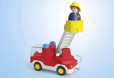 Комплект с фигурка Junior 71683 Пожарна кола със стълбаIVET.BG - Твоят онлайн бутик.