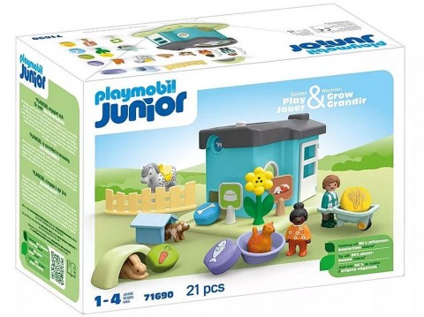 Комплект с фигурки Junior 71690 Хотел за животни с дозатор за хранаIVET.BG - Твоят онлайн бутик.