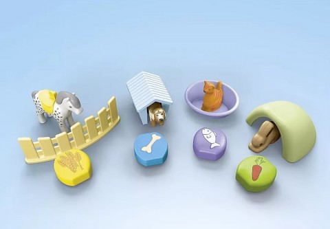 Комплект с фигурки Junior 71690 Хотел за животни с дозатор за хранаIVET.BG - Твоят онлайн бутик.