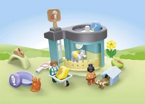 Комплект с фигурки Junior 71690 Хотел за животни с дозатор за хранаIVET.BG - Твоят онлайн бутик.