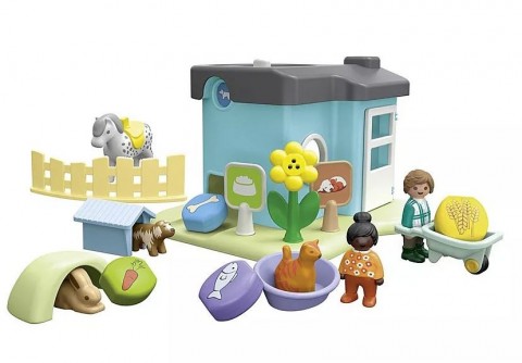 Комплект с фигурки Junior 71690 Хотел за животни с дозатор за хранаIVET.BG - Твоят онлайн бутик.