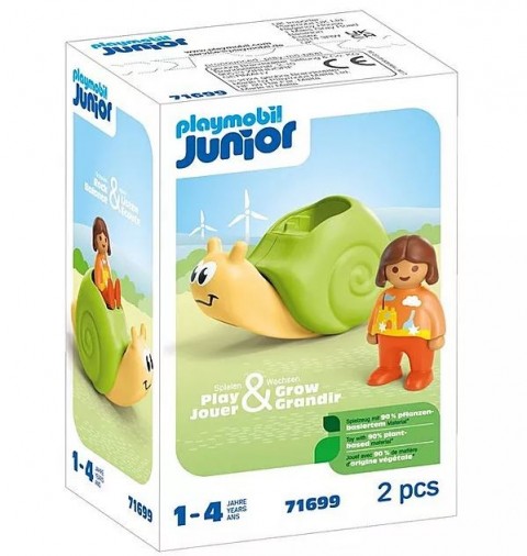 Комплект с фигурки Junior 71699 Люлеещ се охлюв с дрънкалкаIVET.BG - Твоят онлайн бутик.