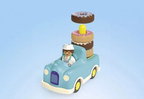 Комплект с фигурки Junior 71702 Камион за понички с функция за подреждане и сортиранеIVET.BG - Твоят онлайн бутик.