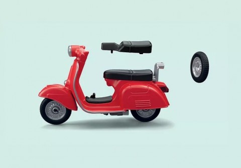 Комплект фигурки Vespa 71620 Гараж на Vespa от 60-те годиниIVET.BG - Твоят онлайн бутик.