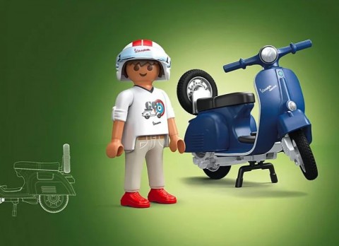Комплект фигурки Vespa 71622 1969 Vespa 150 Sprint Veloce, синьоIVET.BG - Твоят онлайн бутик.