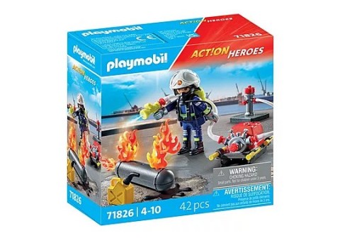Action Heroes 71826 Пожарникар с водна помпаIVET.BG - Твоят онлайн бутик.