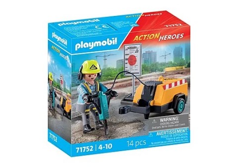 Action Heroes 71752 Строителен работник с ударен чукIVET.BG - Твоят онлайн бутик.