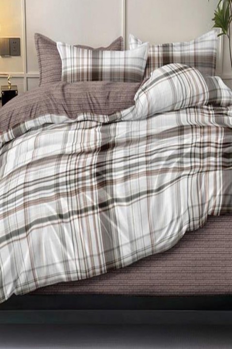 Спален комплект HOLDERA 200x220 cm памук - 4 части, Цвят: беж, IVET.BG - Твоят онлайн бутик.