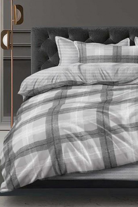 Спален комплект RELORGA 200x220 cm памук - 4 части, Цвят: сив, IVET.BG - Твоят онлайн бутик.