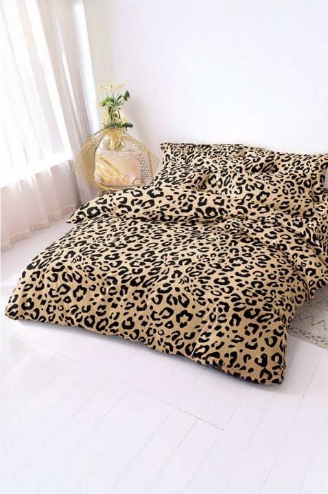 Спален комплект LUMETRA 200x220 cm памук - 4 части, Цвят: светлокафяв, IVET.BG - Твоят онлайн бутик.