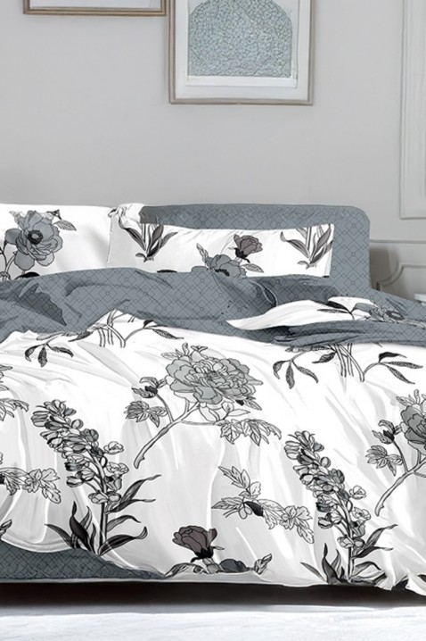Спален комплект ZIOSELA 200x220 cm памук - 4 части, Цвят: сив, IVET.BG - Твоят онлайн бутик.