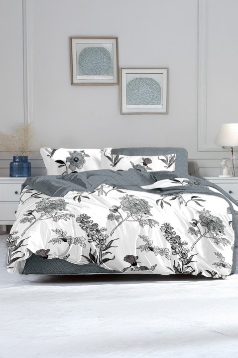 Спален комплект ZIOSELA 200x220 cm памук - 4 части, Цвят: сив, IVET.BG - Твоят онлайн бутик.