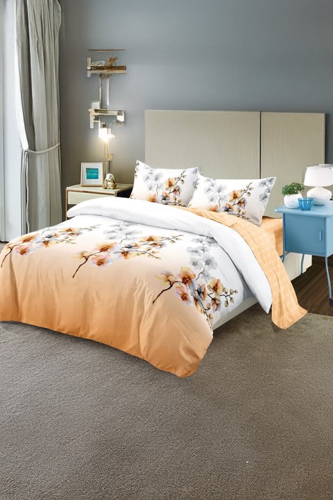 Спален комплект JERMOLA 200x220 cm памук - 4 части, Цвят: многоцветен, IVET.BG - Твоят онлайн бутик.