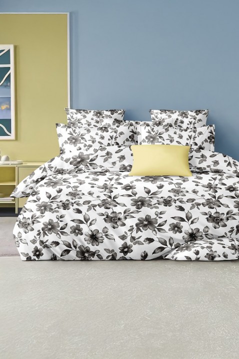 Спален комплект XIRMONA 200x220 cm памук - 4 части, Цвят: бял, IVET.BG - Твоят онлайн бутик.