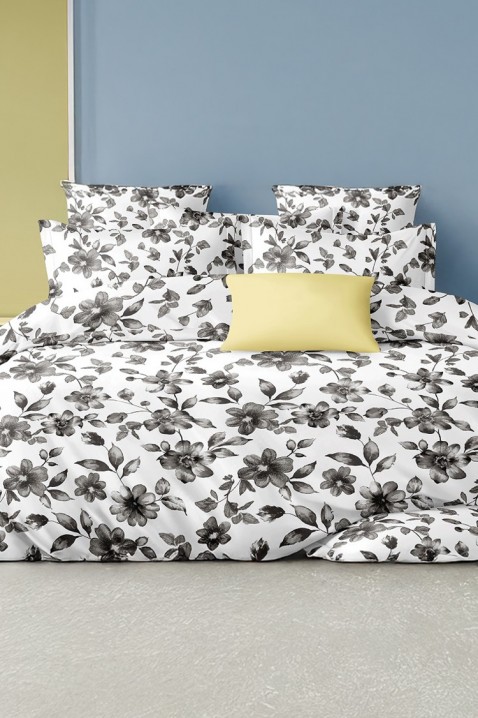 Спален комплект XIRMONA 200x220 cm памук - 4 части, Цвят: бял, IVET.BG - Твоят онлайн бутик.