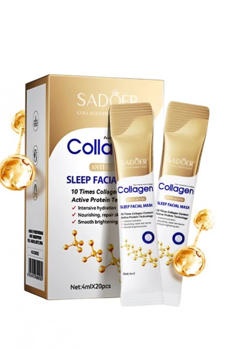Нощна маска за лице SADOER Collagen Facial Mask 20×4 mlIVET.BG - Твоят онлайн бутик.