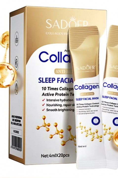 Нощна маска за лице SADOER Collagen Facial Mask 20×4 mlIVET.BG - Твоят онлайн бутик.