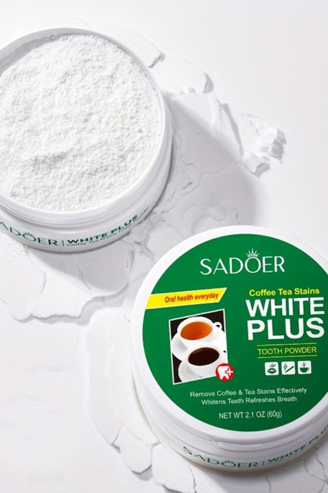 Избелваща пудра за зъби SADOER Whitening PlusIVET.BG - Твоят онлайн бутик.