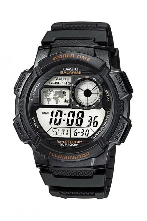 Мъжки часовник CASIO AE-1000W-1AVDF, Цвят: черен, IVET.BG - Твоят онлайн бутик.