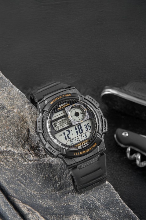 Мъжки часовник CASIO AE-1000W-1AVDF, Цвят: черен, IVET.BG - Твоят онлайн бутик.