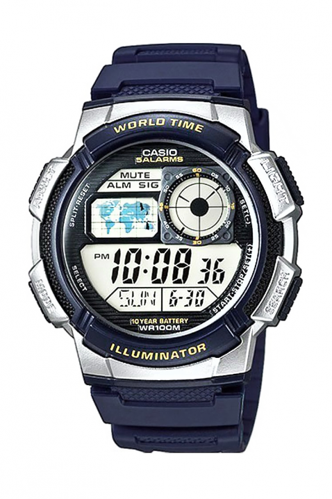 Мъжки часовник CASIO AE-1000W-2AVDF, Цвят: тъмносин, IVET.BG - Твоят онлайн бутик.