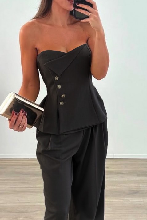 Комплект STILISTA BLACK, Цвят: черен, IVET.BG - Твоят онлайн бутик.