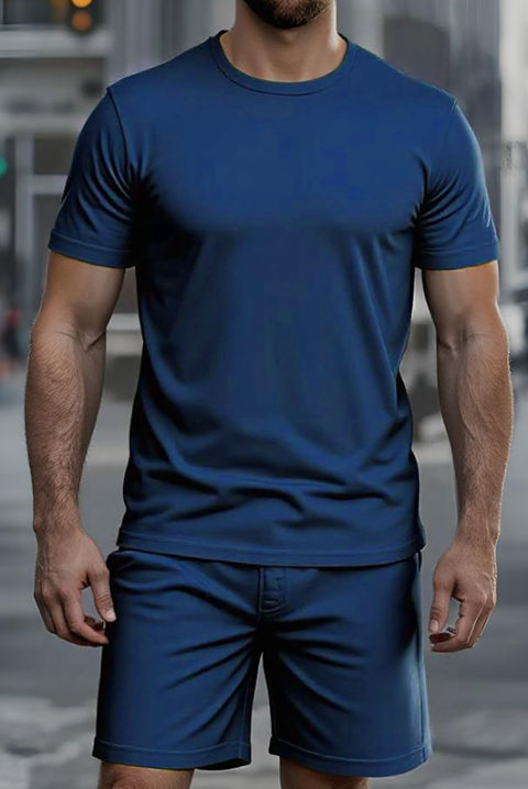 Мъжки комплект ZEKERDO NAVY, Цвят: тъмносин, IVET.BG - Твоят онлайн бутик.
