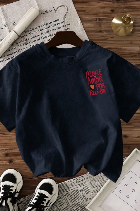 Тениска AMORE NAVY, Цвят: тъмносин, IVET.BG - Твоят онлайн бутик.