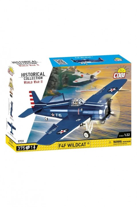 Конструктор Cobi изтребител Grumman F4F Wildcat - части 375IVET.BG - Твоят онлайн бутик.