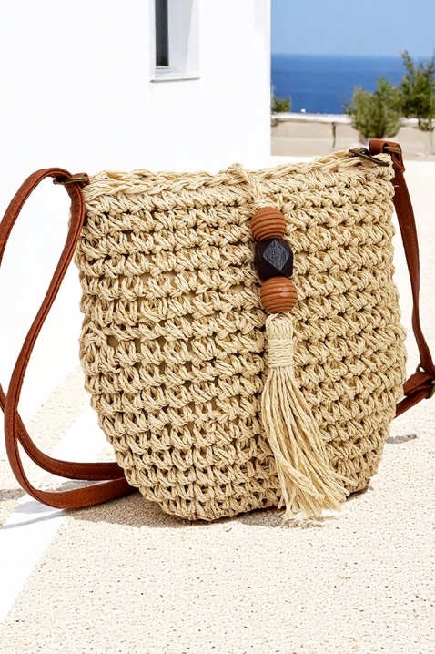 Плажна чанта BROSELVA BEIGE, Цвят: беж, IVET.BG - Твоят онлайн бутик.