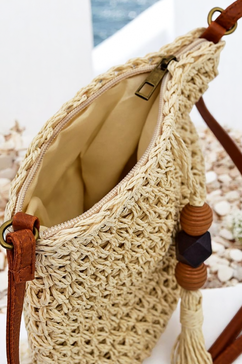 Плажна чанта BROSELVA BEIGE, Цвят: беж, IVET.BG - Твоят онлайн бутик.