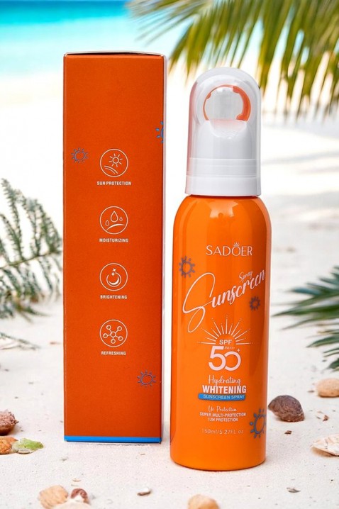 Слънцезащитен спрей SADOER SPF 50IVET.BG - Твоят онлайн бутик.