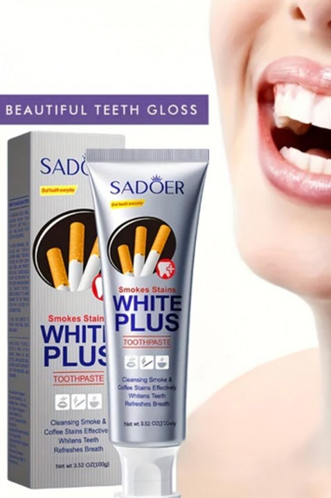 Избелваща паста SADOER White PlusIVET.BG - Твоят онлайн бутик.