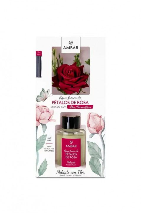 Ароматни пръчици с цвете AMBAR ROSA 75 ml, Цвят: червен, IVET.BG - Твоят онлайн бутик.