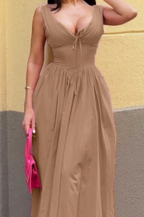 Рокля TAGIZA BEIGE, Цвят: беж, IVET.BG - Твоят онлайн бутик.