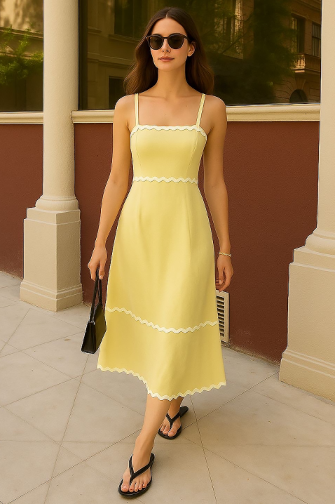 Рокля MUSERA YELLOW, Цвят: жълт, IVET.BG - Твоят онлайн бутик.