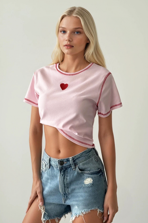Тениска AMOREZA PINK, Цвят: розов, IVET.BG - Твоят онлайн бутик.