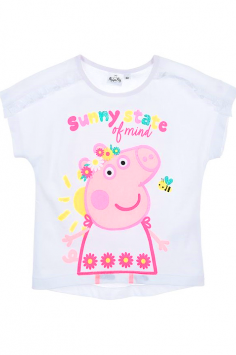 Тениска PEPPAPIG WHITE, Цвят: бял, IVET.BG - Твоят онлайн бутик.