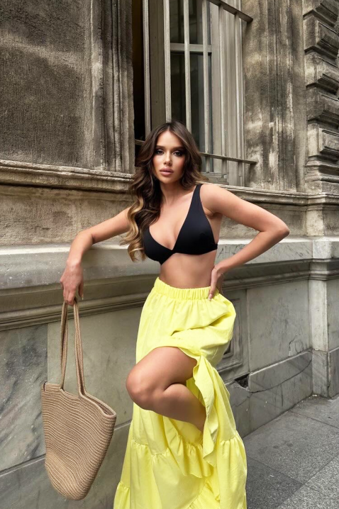 Пола EVEZRA YELLOW, Цвят: жълт, IVET.BG - Твоят онлайн бутик.