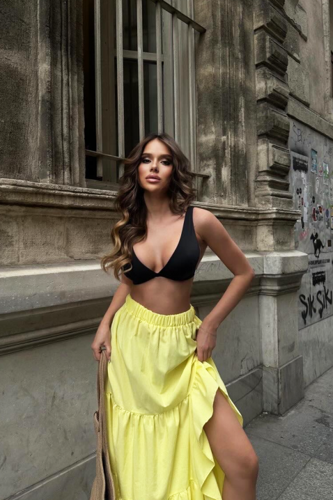 Пола EVEZRA YELLOW, Цвят: жълт, IVET.BG - Твоят онлайн бутик.