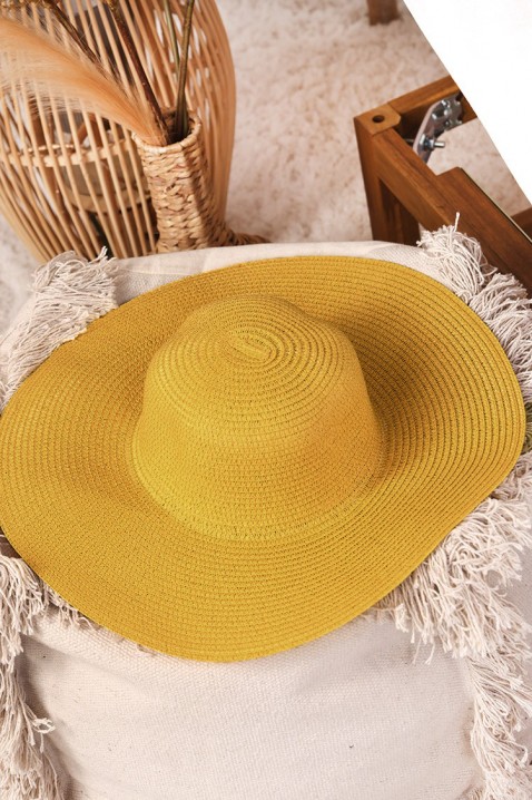 Шапка HATANA YELLOW, Цвят: жълт, IVET.BG - Твоят онлайн бутик.