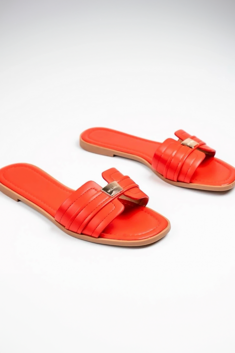 Дамски чехли MELIKLI RED, Цвят: червен, IVET.BG - Твоят онлайн бутик.
