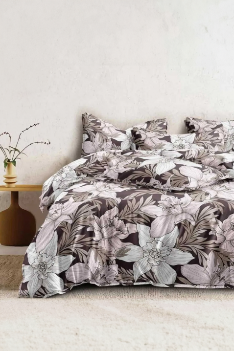 Спален комплект ELMORFIA 200x220 cm памук - 4 части, Цвят: многоцветен, IVET.BG - Твоят онлайн бутик.