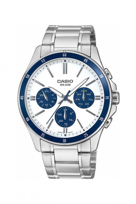 Мъжки часовник CASIO MTP-1374D-7A2VDF, Цвят: сребърен, IVET.BG - Твоят онлайн бутик.