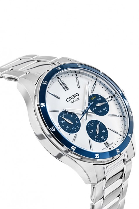 Мъжки часовник CASIO MTP-1374D-7A2VDF, Цвят: сребърен, IVET.BG - Твоят онлайн бутик.