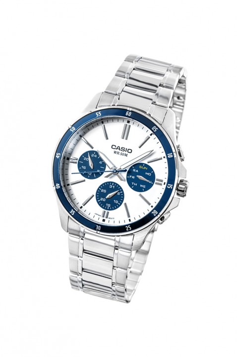Мъжки часовник CASIO MTP-1374D-7A2VDF, Цвят: сребърен, IVET.BG - Твоят онлайн бутик.